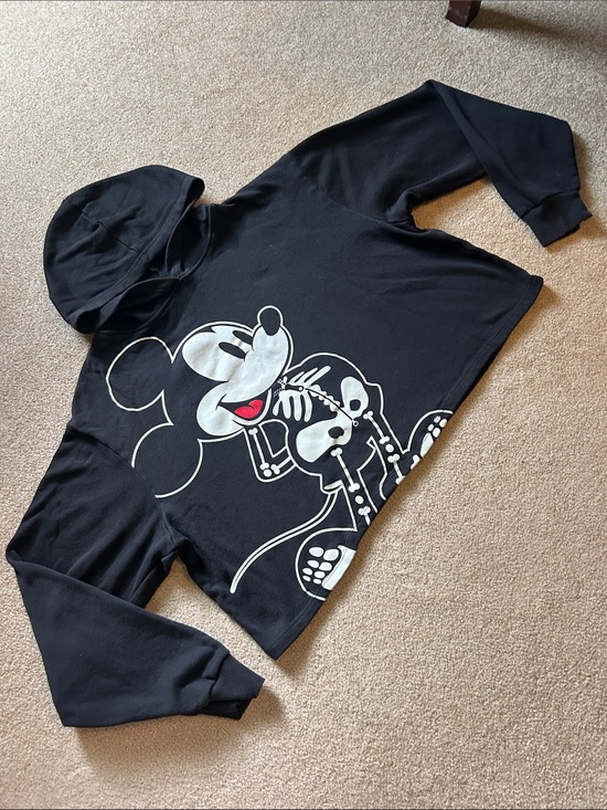 Disney Tops - Disney’s Mickey Mouse cropped hooded sweatshirt
